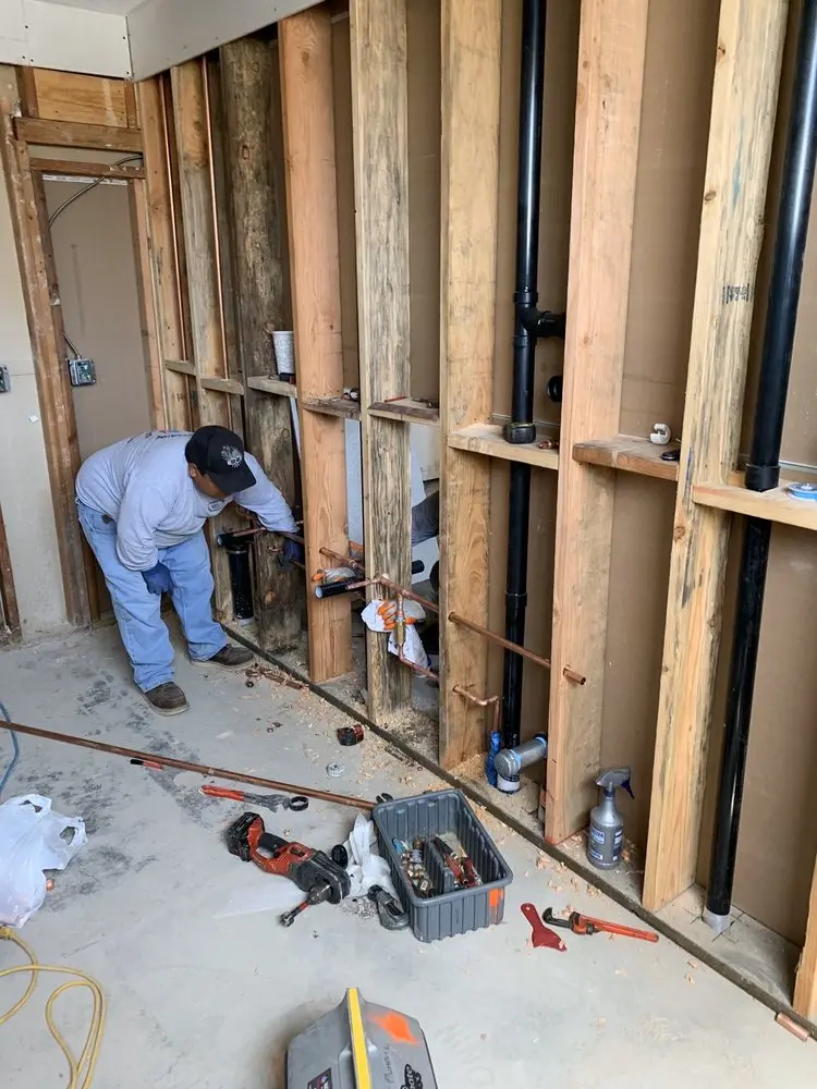 Commercial rough-in plumbing for Water Heater Replacement in New Bloomington